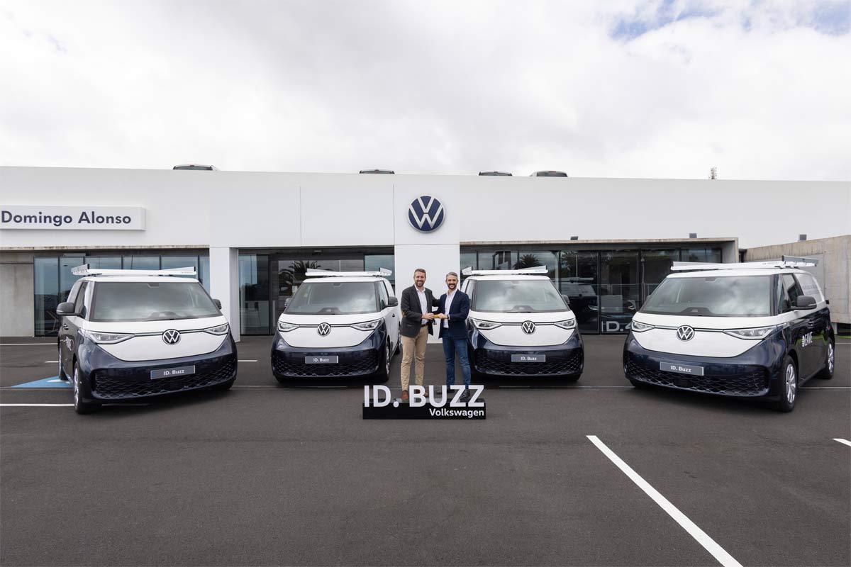 EAVE amplía su flota 100% eléctrica en Canarias de la mano del ID. Buzz de Volkswagen Comerciales y Xtravans
